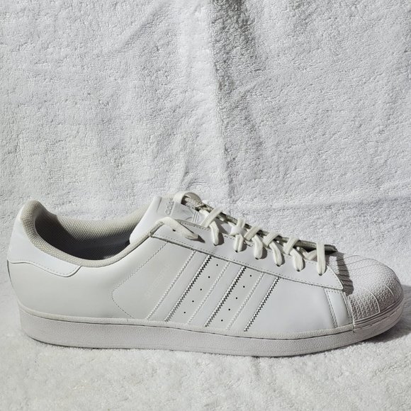 ADIDAS Men's White Superstar Legacy Sneaker, Size 19 - Picture 14 of 14